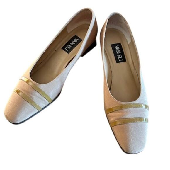 VANELI Celinda Low Heel Pumps Taupe 8.5 M - Picture 3 of 10